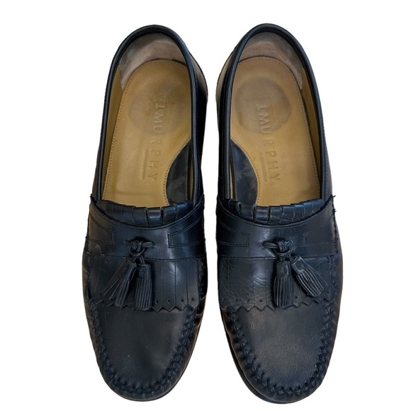 J Murphy Black Loafers Men's Size 10 - Picture 3 of 11